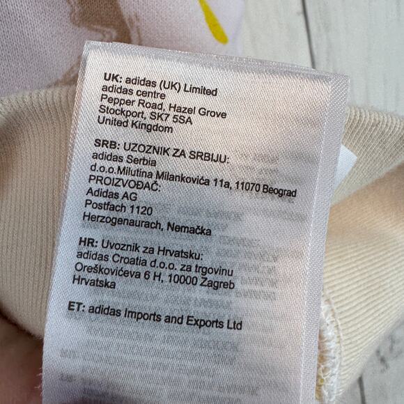 Adidas  x Thebe Magugu Multi All Over Print Crop Hoodie HM1884 Plus Size 1X - Picture 8 of 15